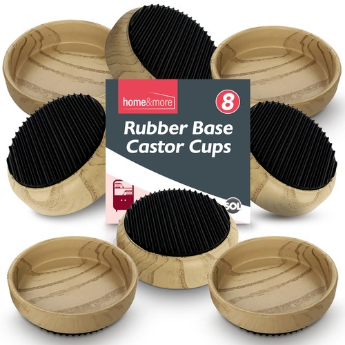 Castor cups rubber - 8,