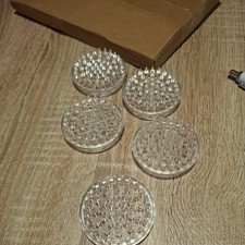 Clear Spiked Castor Cups for