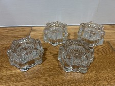 4 x Glass Castor Cups for