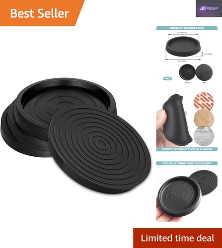 Versatile rubber caster cups - rubber,