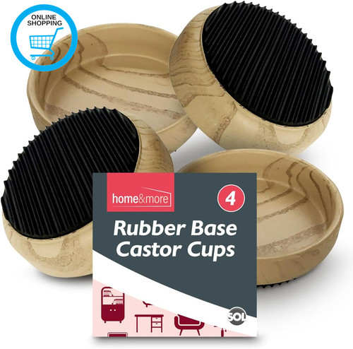 4pk castor cups for - cups, furniture