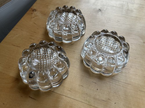 Glass castor cups for - 3,